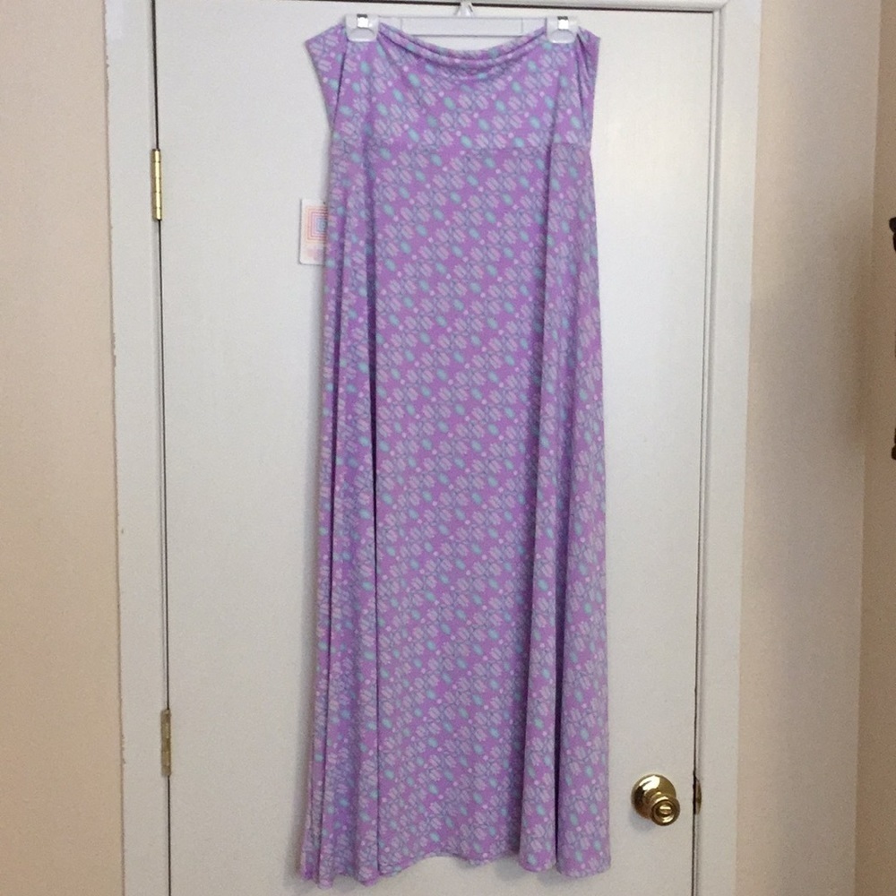 XL LuLaRoe Maxi Skirt D04 12